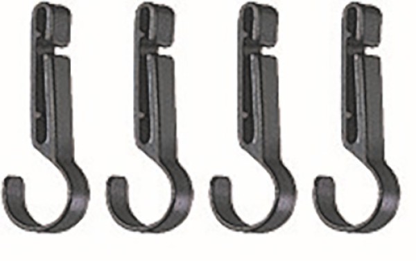 Petzl Kunststoff Helmklammern 4er Set für Helme