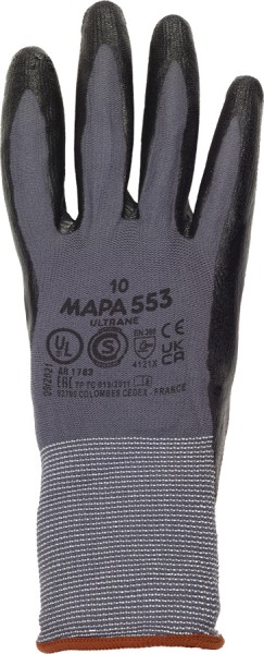 MAPA Ultrane 553 Schutzhandschuhe aus grauem Polyamid