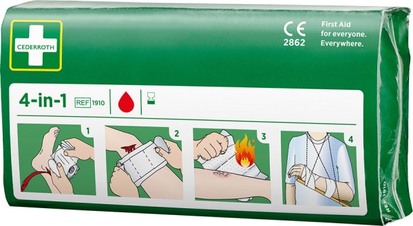 CEDERROTH Universalverbandset 4-in-1 mit Spezialpad und Binden