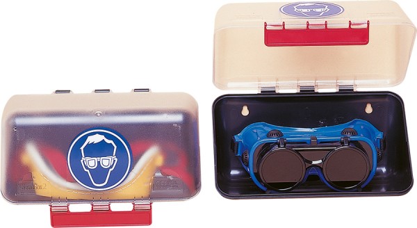 GEBRA Aufbewahrungsbox SECUBOX MINI mit Schutzbrillen-Symbol, schwarz