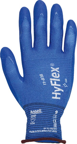 Ansell HyFlex 11-818 Schutzhandschuhe, blau, silikonfrei, elastisch