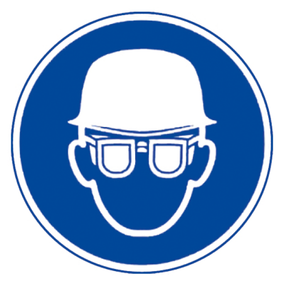 Selbstklebendes Schutzschild Augen- und Kopfschutz 200 mm