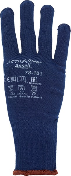 Ansell Thermolite Kälte-Strickhandschuhe, nahtlos, dunkelblau, mittelstark