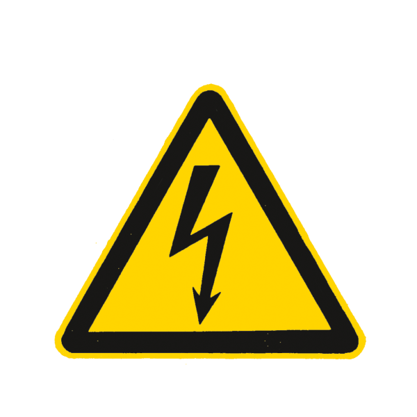 Warnschild Kunststoff Elektrizitaet 200 mm, Sicherheitszeichen