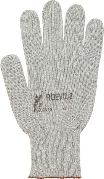 Leichte Strickhandschuhe mit PVC-Noppen, unisex grau