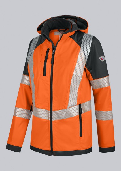 BP® Warnschutz-Stretch-Softshelljacke für Damen