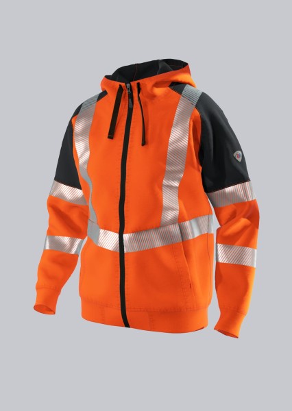 BP® Warnschutz-Sweatjacke mit Kapuze