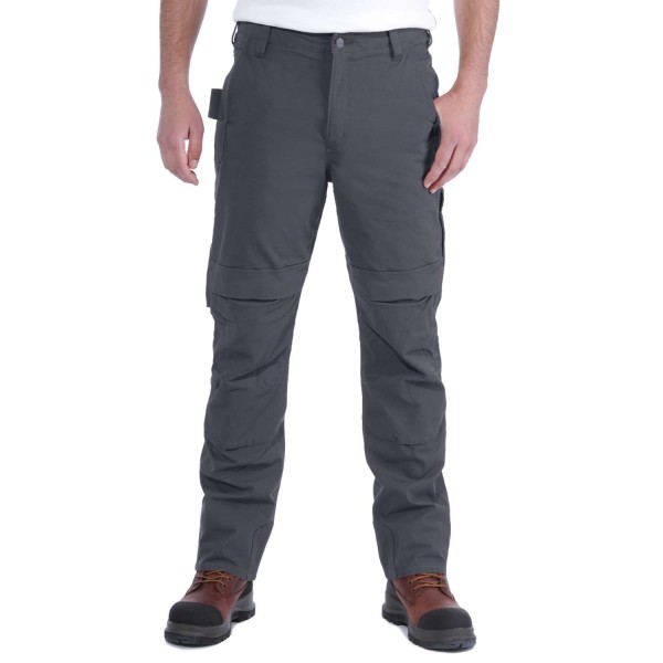 Relaxed Straight Steel Rugged Flex™ Ripstop Double Front Dungaree