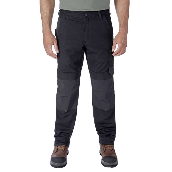 Relaxed Straight Steel Rugged Flex™ Ripstop Double-Front Cargo Dungaree