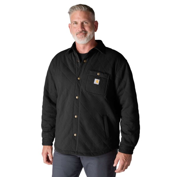 Rain Defender™ Loose Fit Heavyweight Quilted Snap Front Shirt Jac