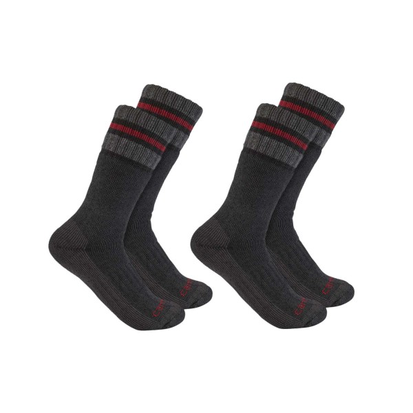 Heavyweight Synthetic-Wool Blend Boot Sock 2 Pair