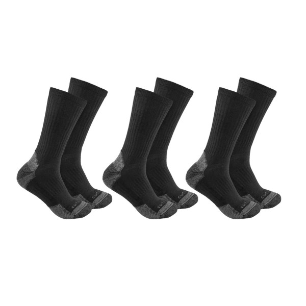 Midweight Cotton Blend Crew Sock 3 Pair