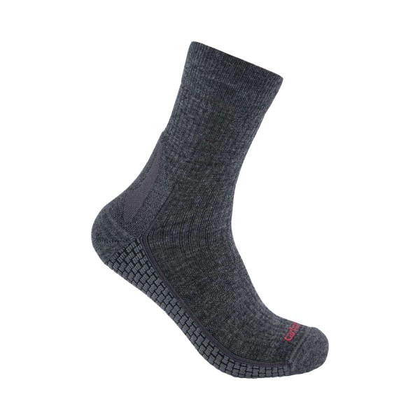 Force Grid Midweight Synthetic-Merino Wool Blend Short Crew Sock