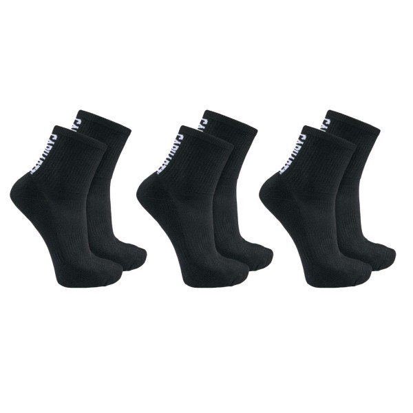 Carhartt Force™ Midweight Logo Short Crew Sock 3 Pair