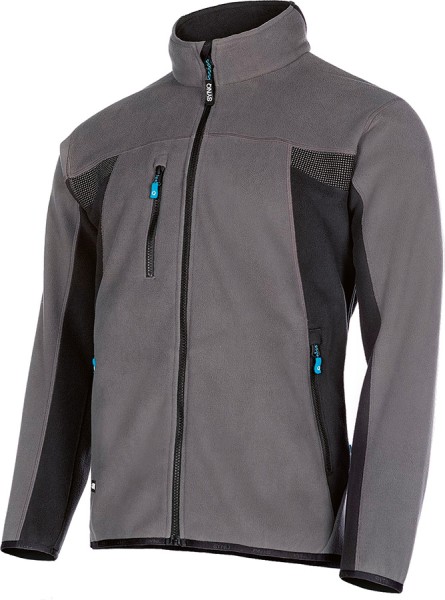 SYNQ OUTKICK Fleecejacke Anthrazit Schwarz, 100% Recycling Polyester